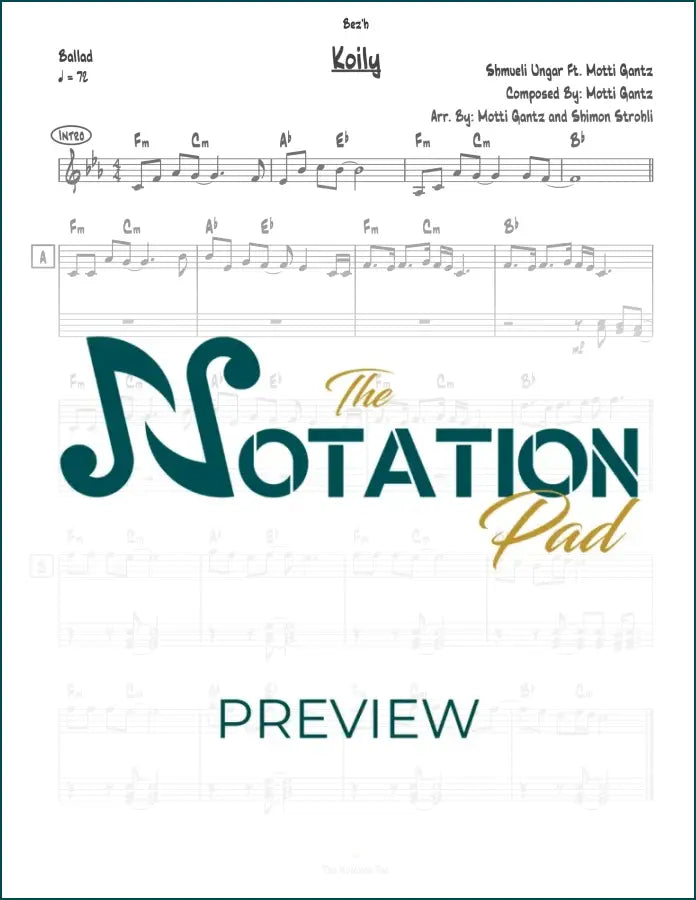 Koily - Ungar / Gantz - 2-Liner - Sheet Music