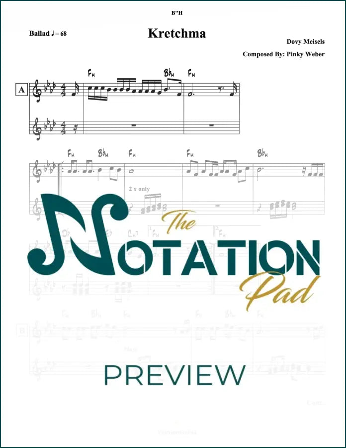 Kretchma 2-Liner Sheet Music