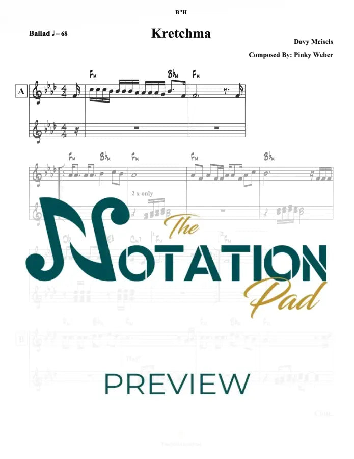 Kretchma 2-Liner Sheet Music