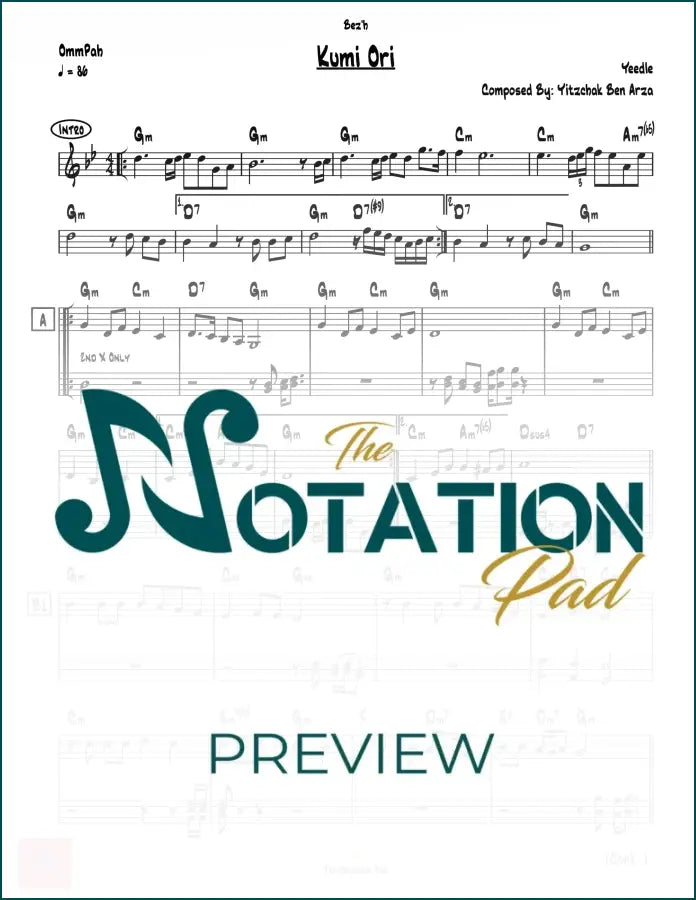 Kumi Ori 2-Liner Sheet Music