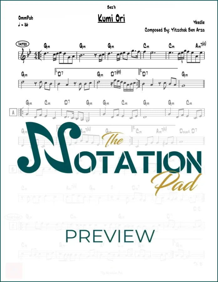 Kumi Ori Lead Sheet Sheet Music