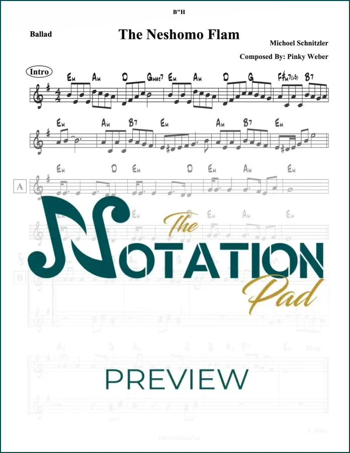 Lechtele / The Neshomo Flam - Michoel 2-Liner Sheet Music