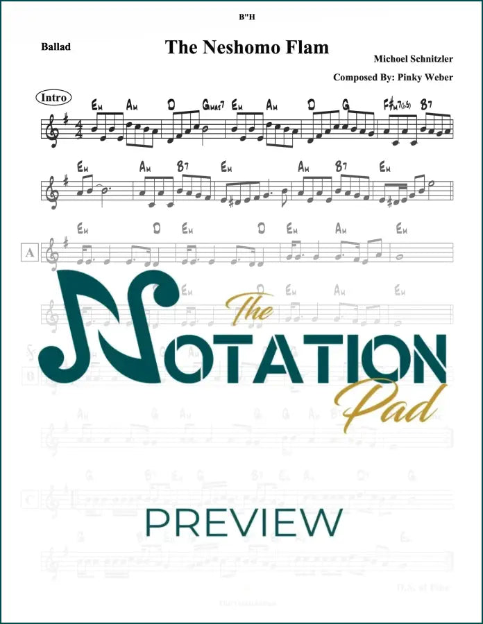 Lechtele / The Neshomo Flam - Michoel Lead Sheet Sheet Music