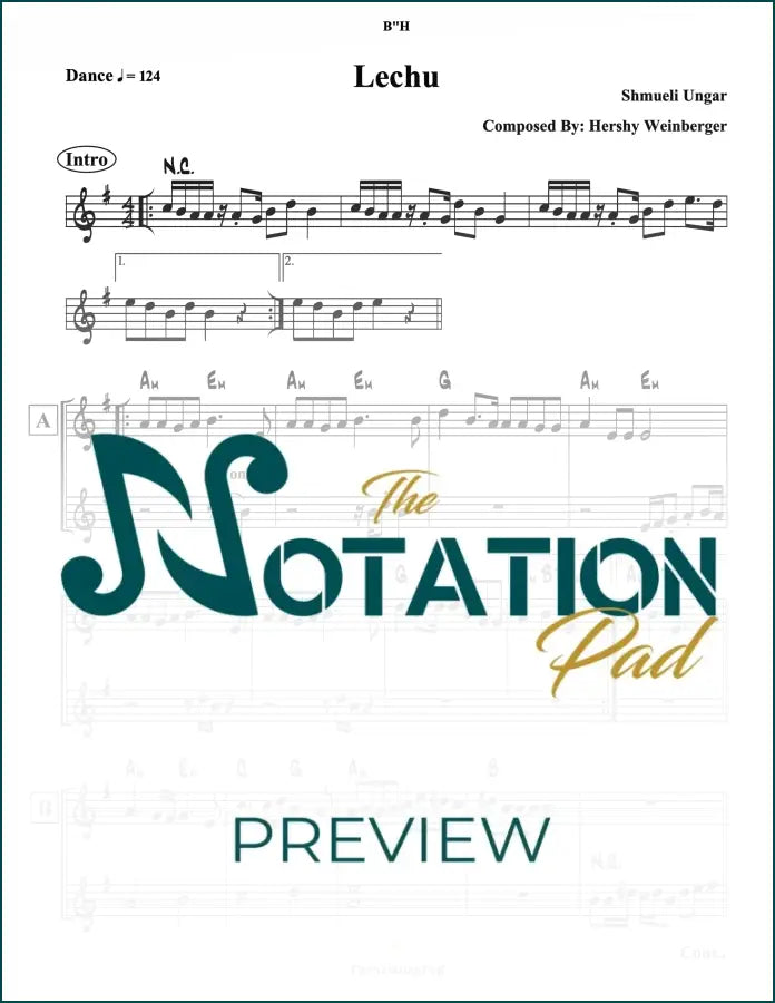 Lechu - Ungar 2-Liner Sheet Music