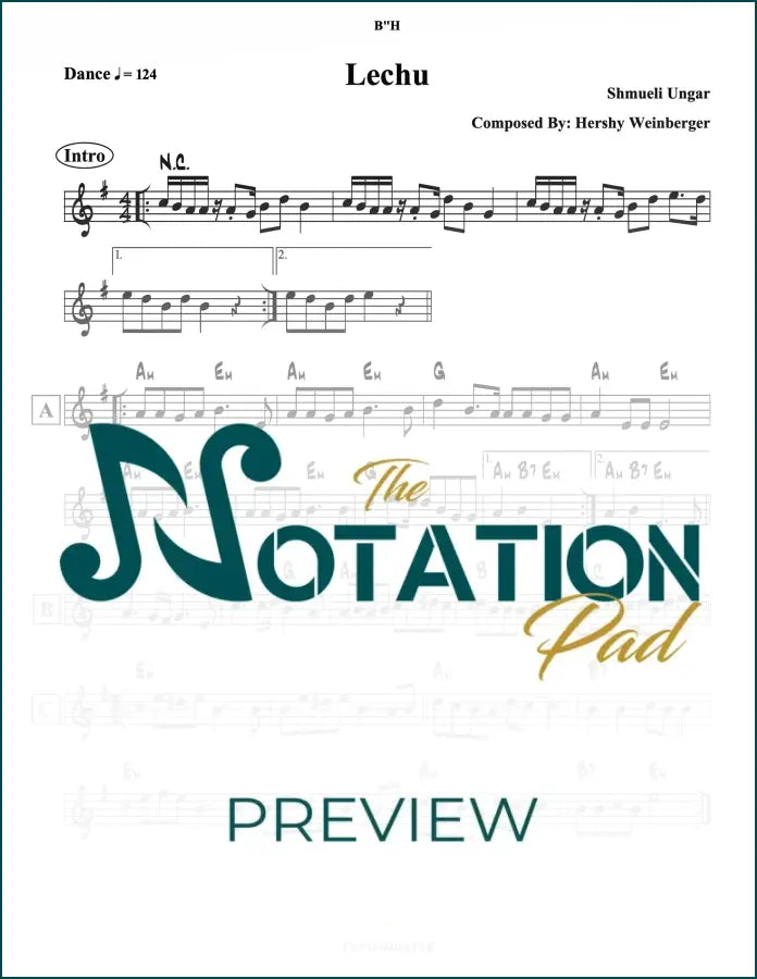 Lechu - Ungar Lead Sheet Sheet Music