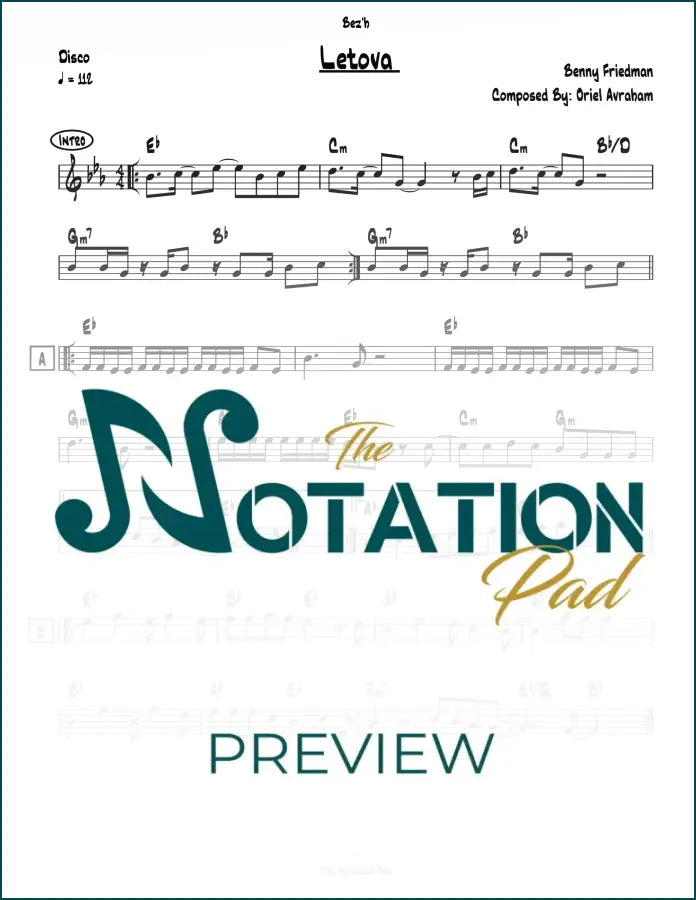 Letova Benny Lead Sheet Sheet Music
