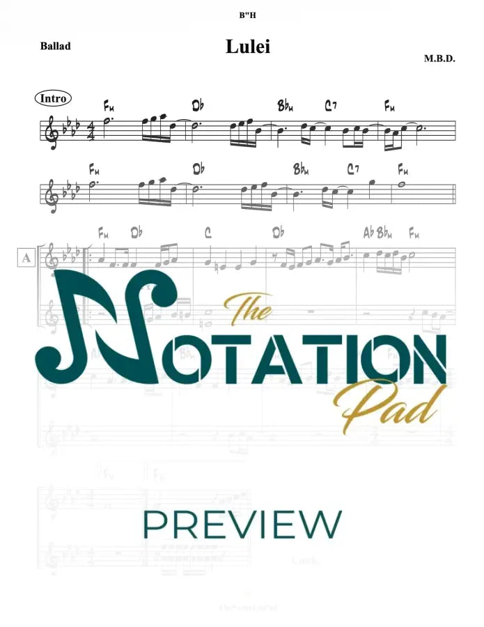 Lulei 2-Liner Sheet Music