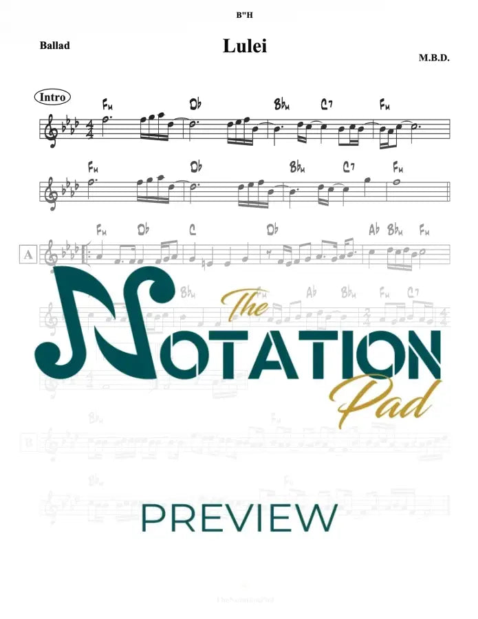 Lulei Lead Sheet Sheet Music