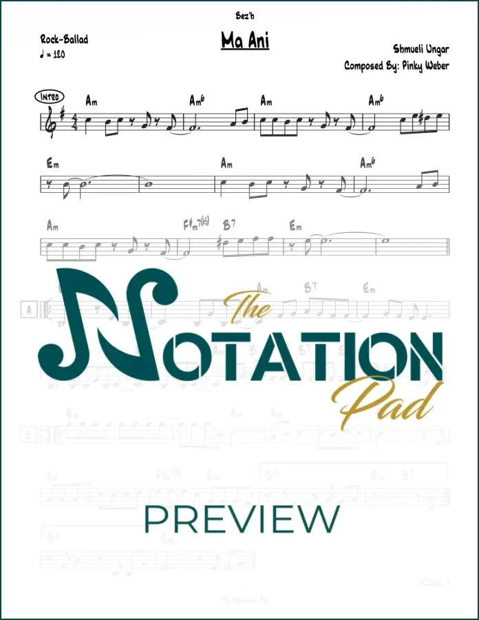 Ma Ani - Ungar Lead Sheet Sheet Music