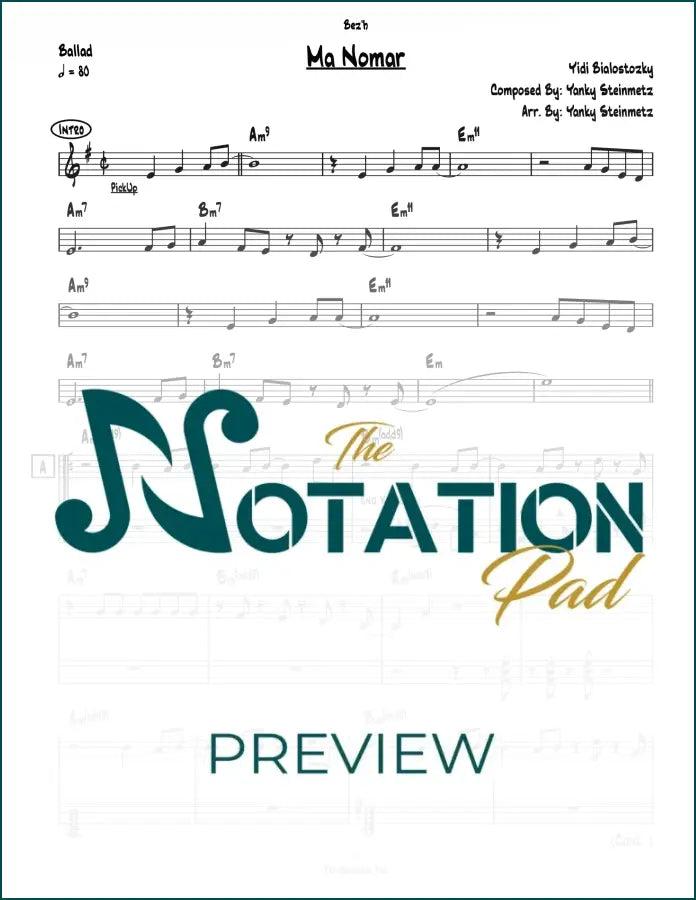 Ma Nomar - Bialostozky 2-Liner Sheet Music