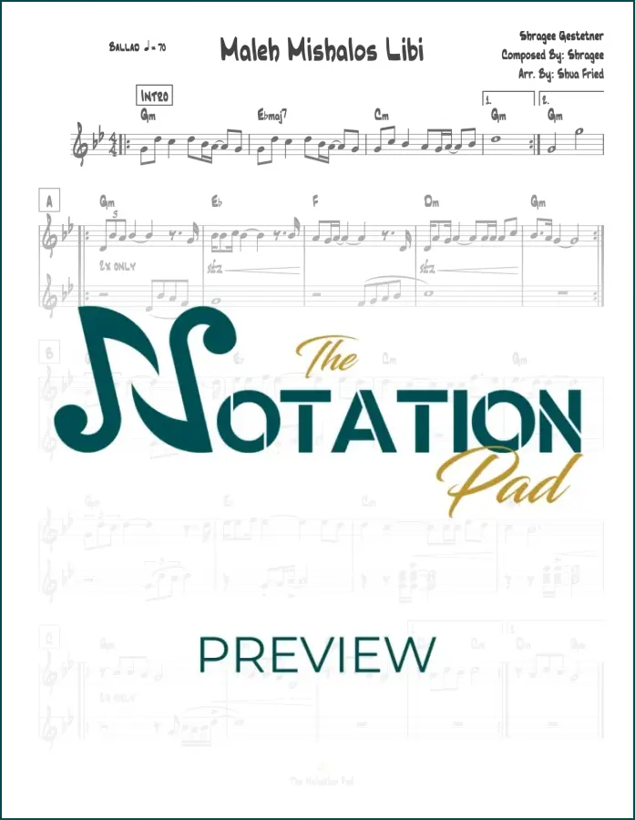 Maleh - Shragee - 2-Liner - Sheet Music