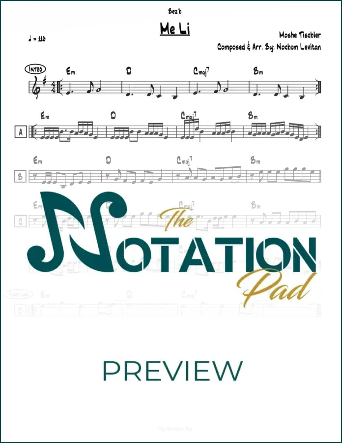 Me Li (Tischler) - Lead Sheet - Sheet Music