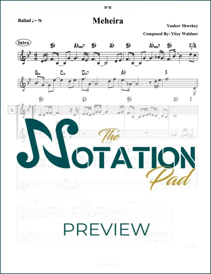 Meheira - Shwekey 2-Liner Sheet Music