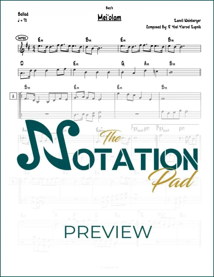 Meiolam 2-Liner Sheet Music