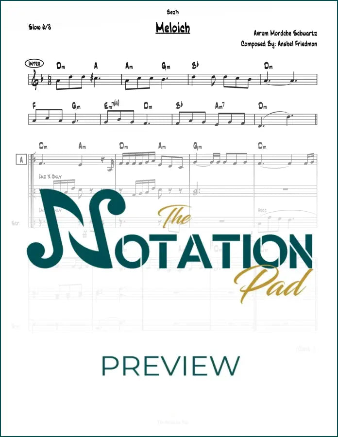 Meloich - Avrum Mordche 3-Liner Sheet Music