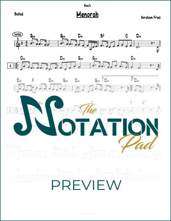Menorah - Fried Lead Sheet Sheet Music
