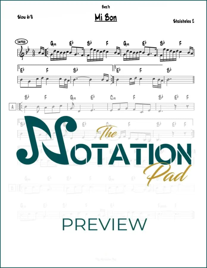 Mi Bon - Shalsheles Lead Sheet Sheet Music