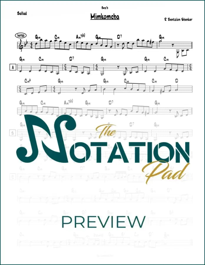 Mimkomcha Lead Sheet Sheet Music