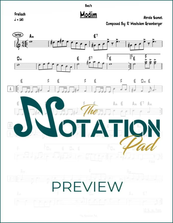 Modim Lead Sheet Sheet Music