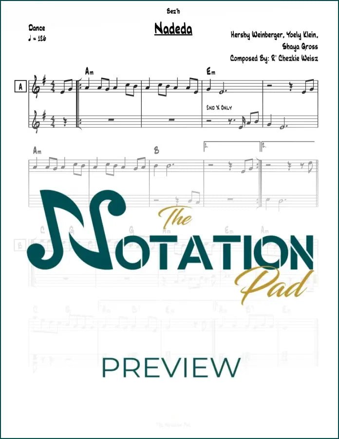 Nadeda 2-Liner Sheet Music