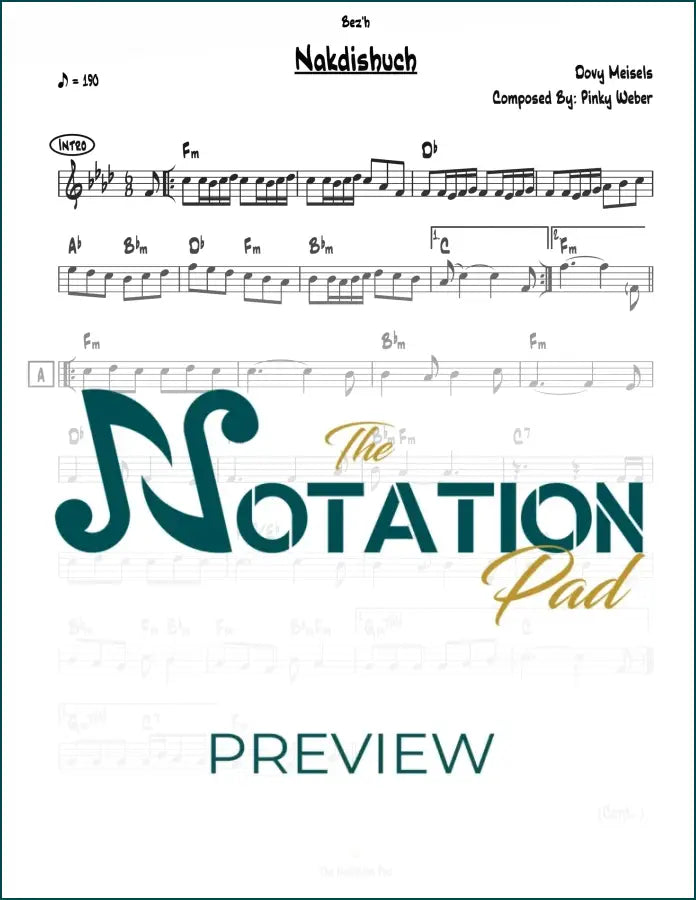 Nakdishoch Lead Sheet Sheet Music