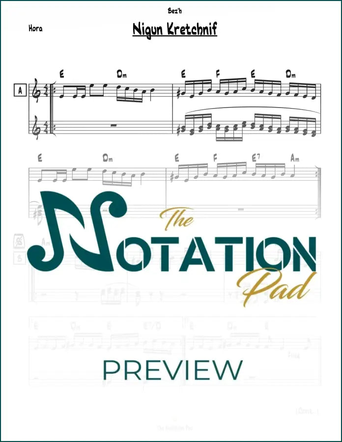Nigun Mitzvah Tantz Krechnif 2-Liner Sheet Music