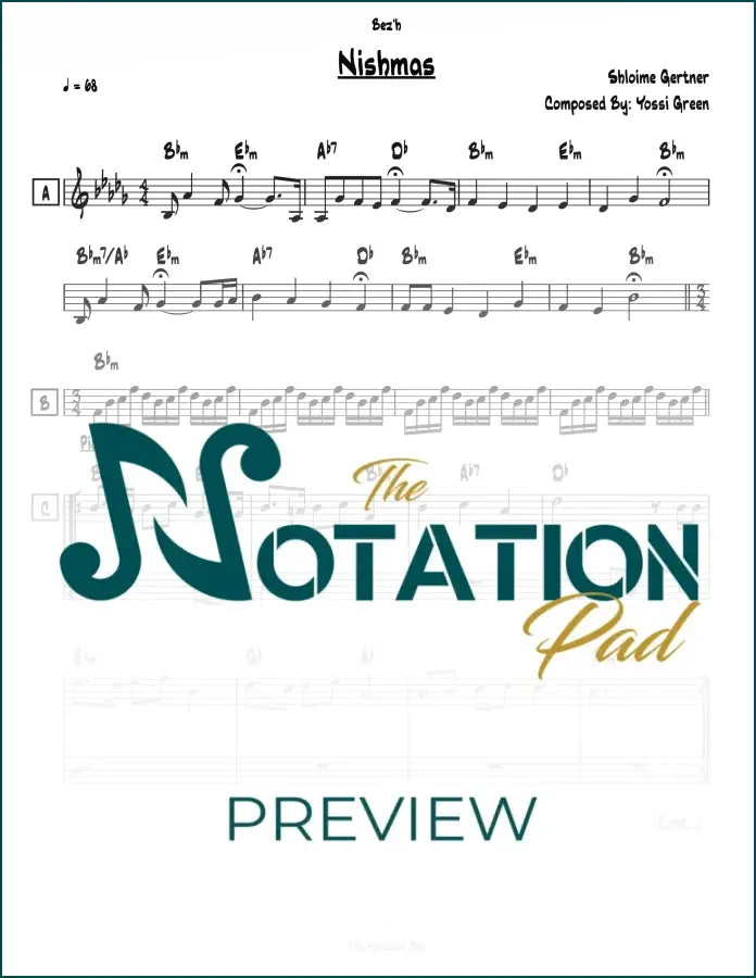 Nishmas - Gertner 2-Liner Sheet Music