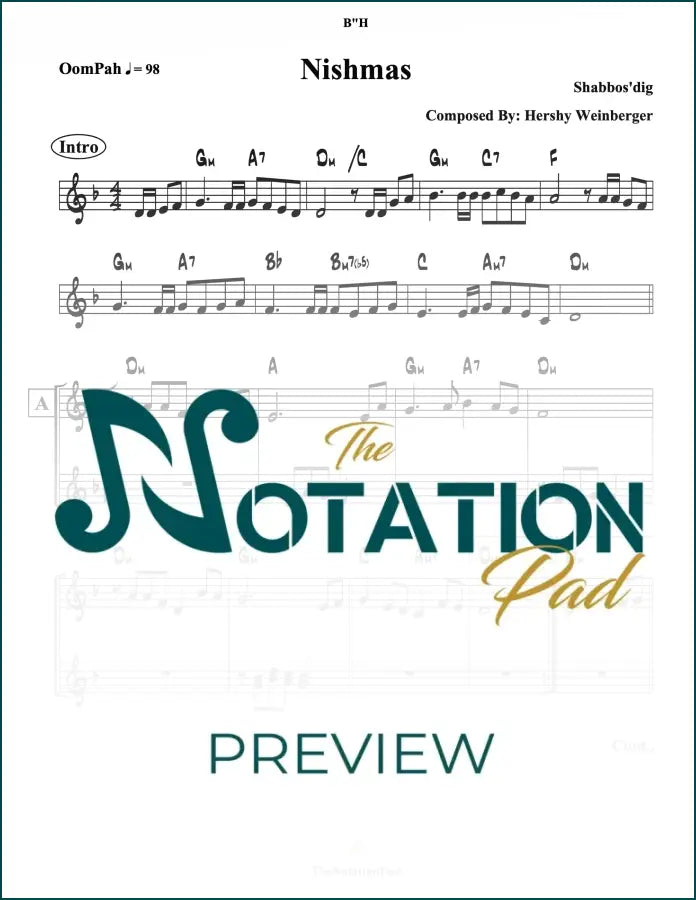 Nishmas - Weinberger 2-Liner Sheet Music