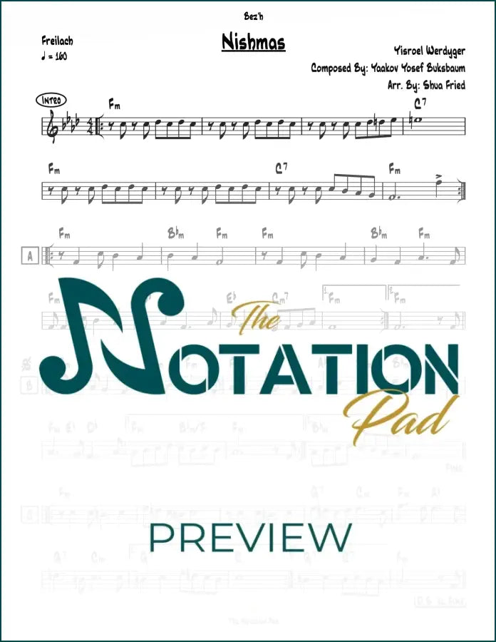 Nishmas - Werdyger Lead Sheet Sheet Music