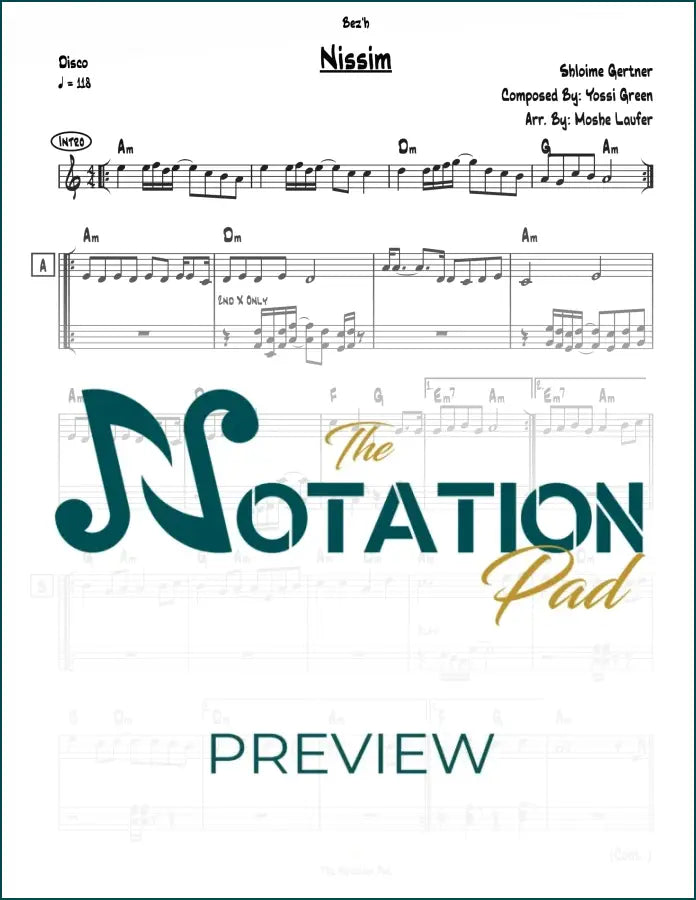 Nissim - Gertner 2-Liner Sheet Music