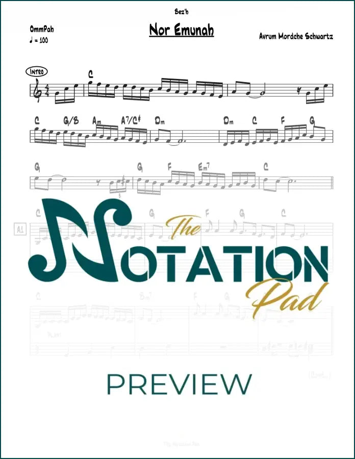 Nor Emunah - Avrum Mordche 2-Liner Sheet Music