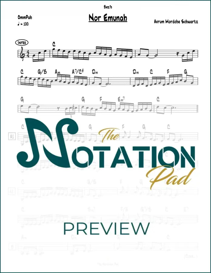 Nor Emunah - Avrum Mordche Lead Sheet Sheet Music