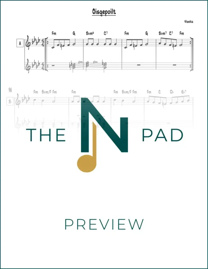 Oisgepoilt - Viznitz - 2-Liner - Sheet Music
