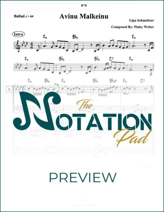 Avinu Malkeinu 2-Liner Sheet Music
