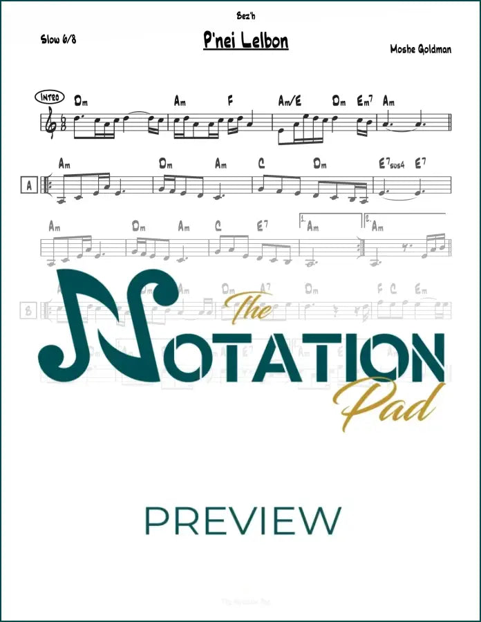Pnei Lelbon Lead Sheet Sheet Music