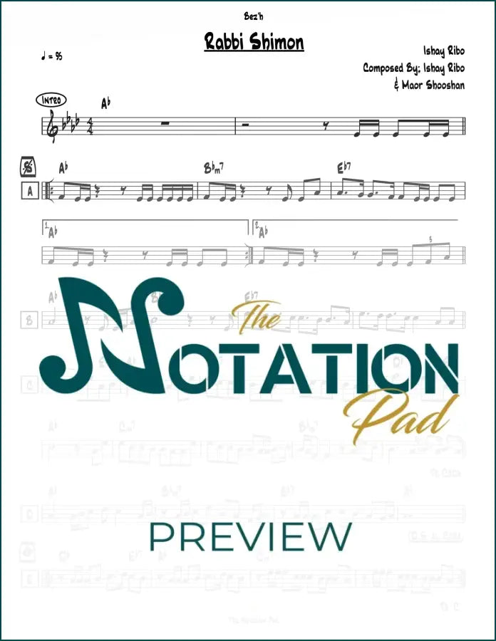 Rabbi Shimon Lead Sheet Sheet Music