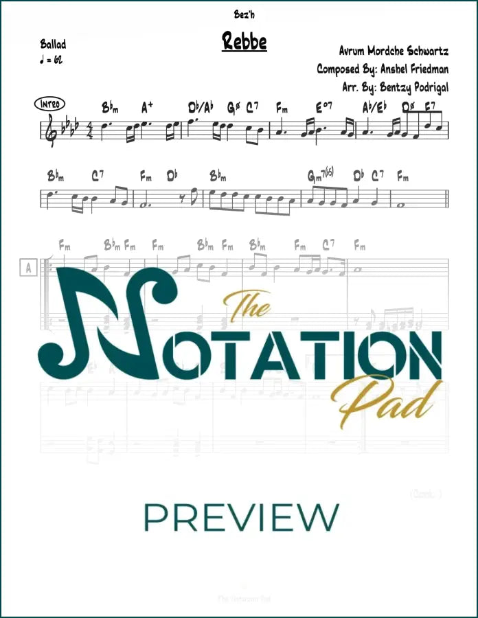 Rebbe 2-Liner Sheet Music