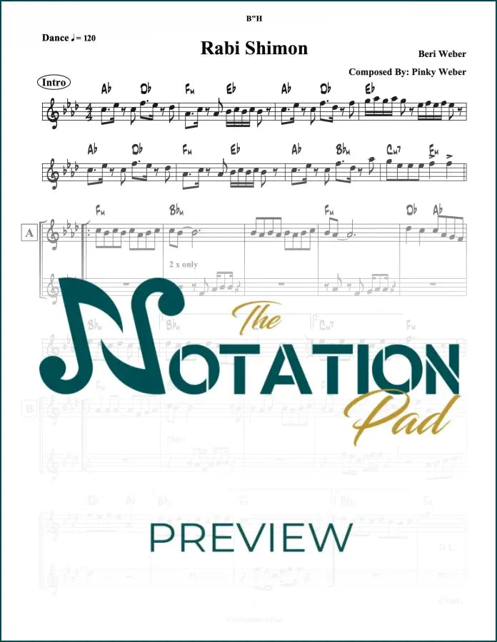 Rebi Shimon - Beri - 2-Liner - Sheet Music