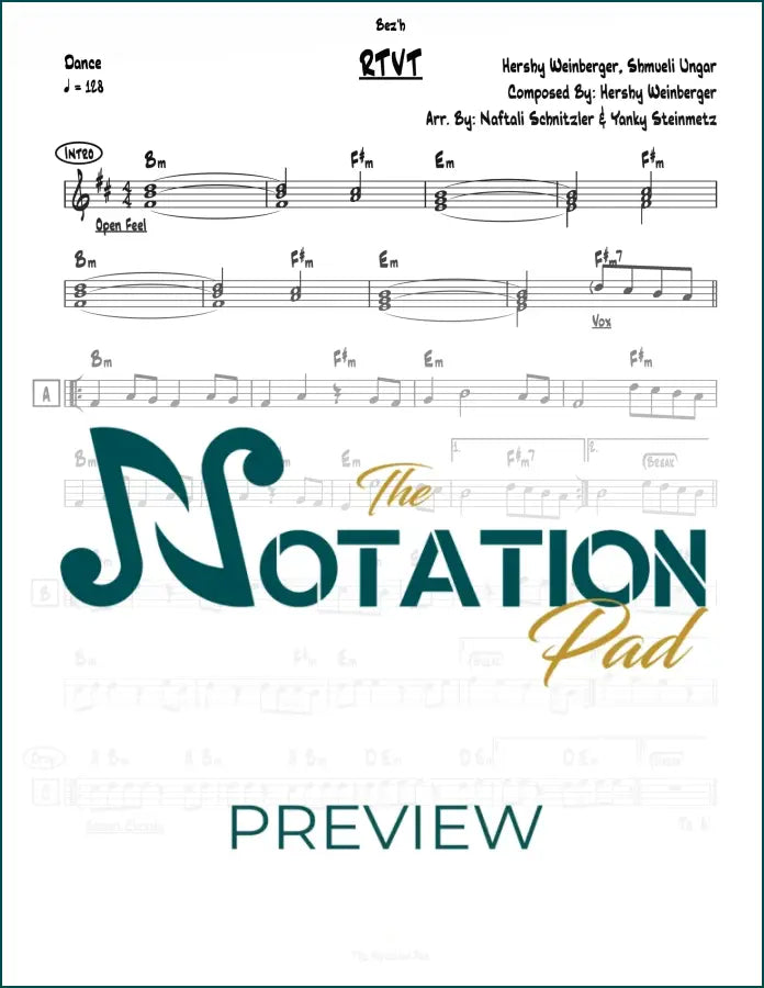 RTVT - Weinberger - Lead Sheet - Sheet Music