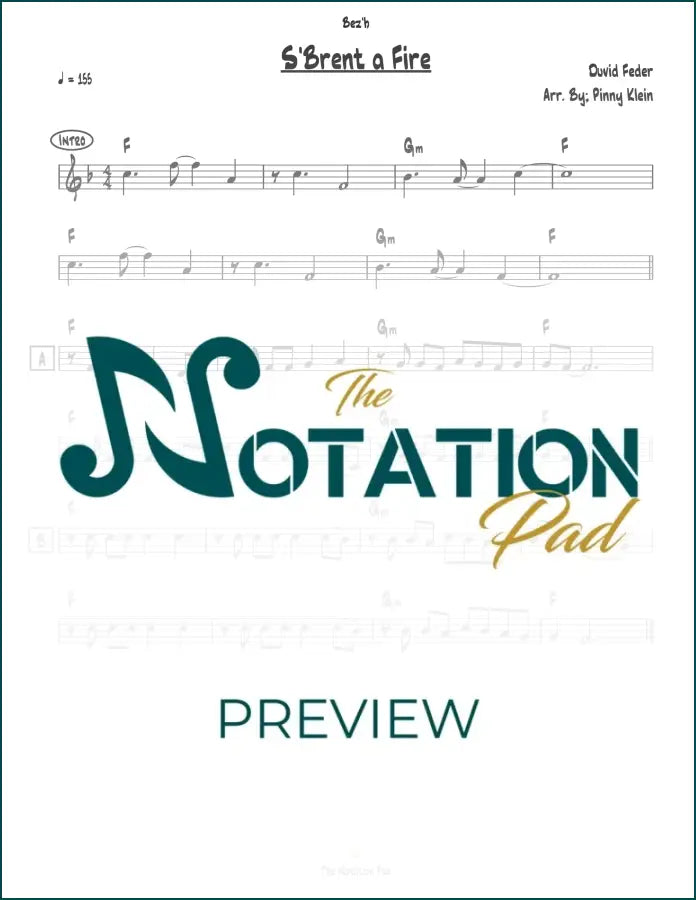 S’Brent a Fire - Feder - Lead Sheet - Sheet Music