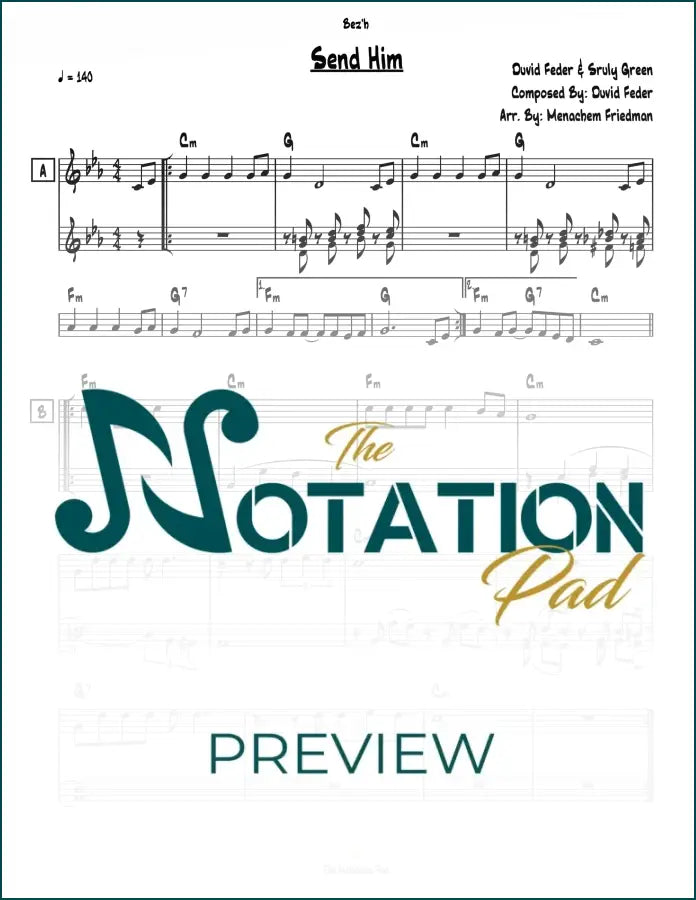 Send Him - Feder - Green 2-Liner Sheet Music