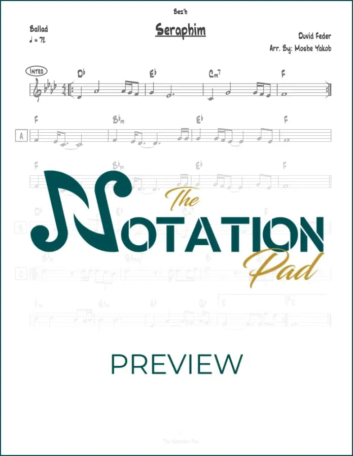 Seraphim - Feder - Lead Sheet - Sheet Music