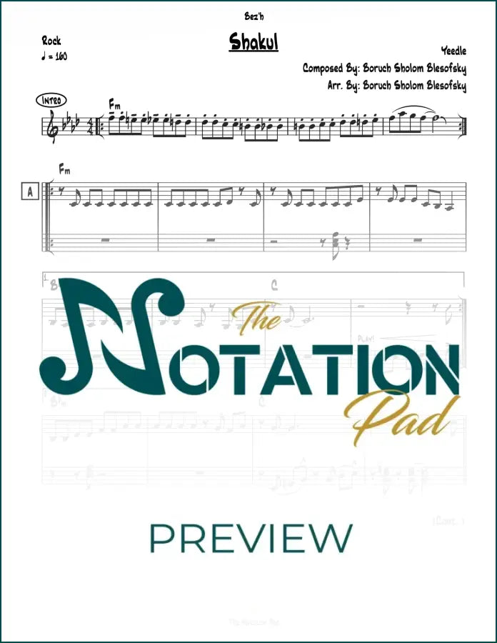 Shakul 2-Liner Sheet Music