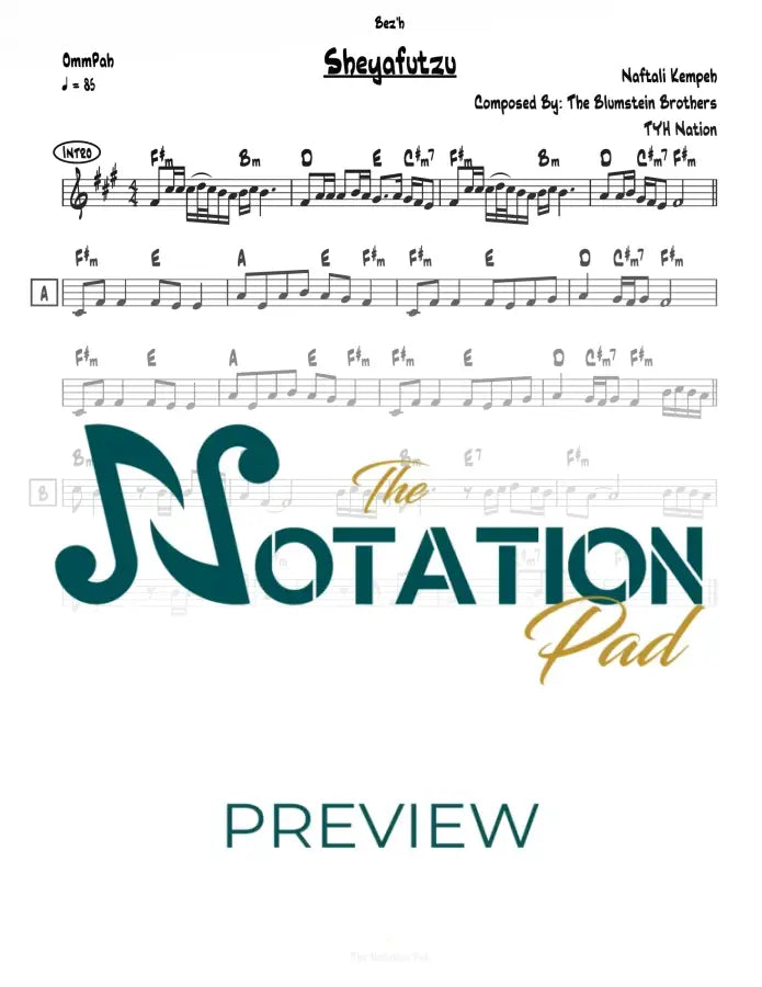 Sheyafutzu Lead Sheet Sheet Music