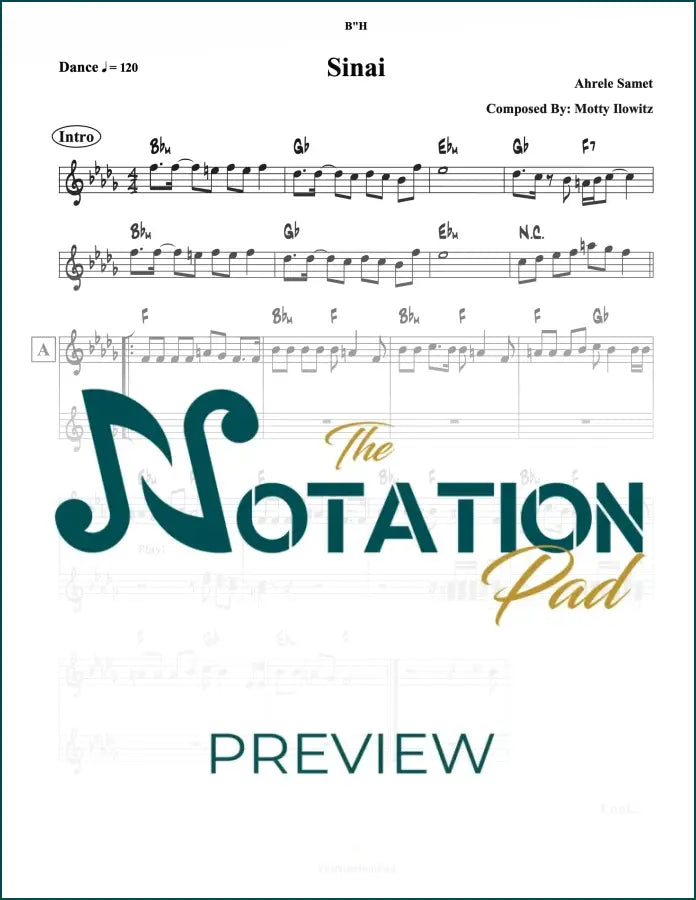 Sinai - Samet - 2-Liner - Sheet Music