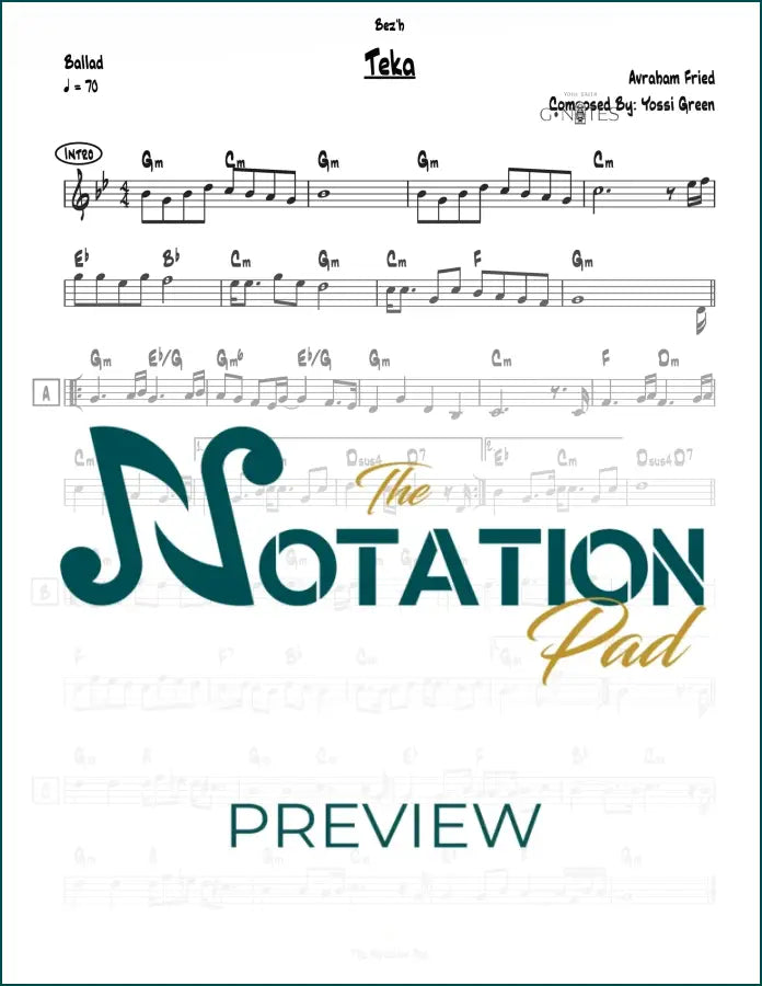 Tekah Lead Sheet Sheet Music