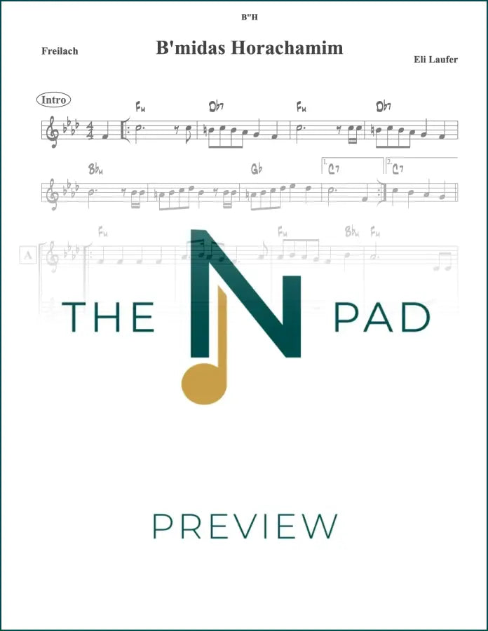 Sheet music for "B&