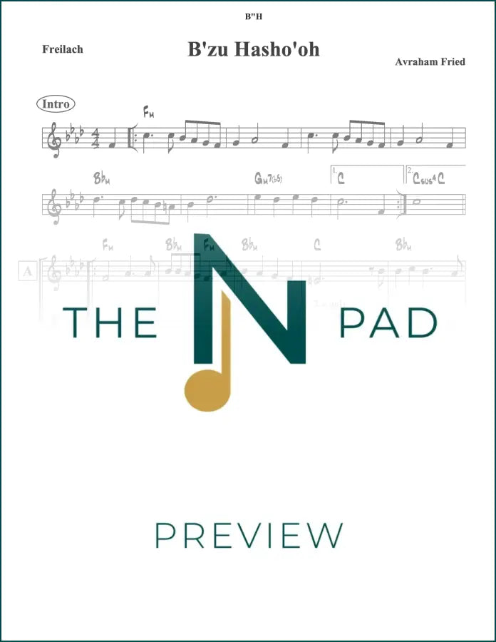 Sheet music for B&