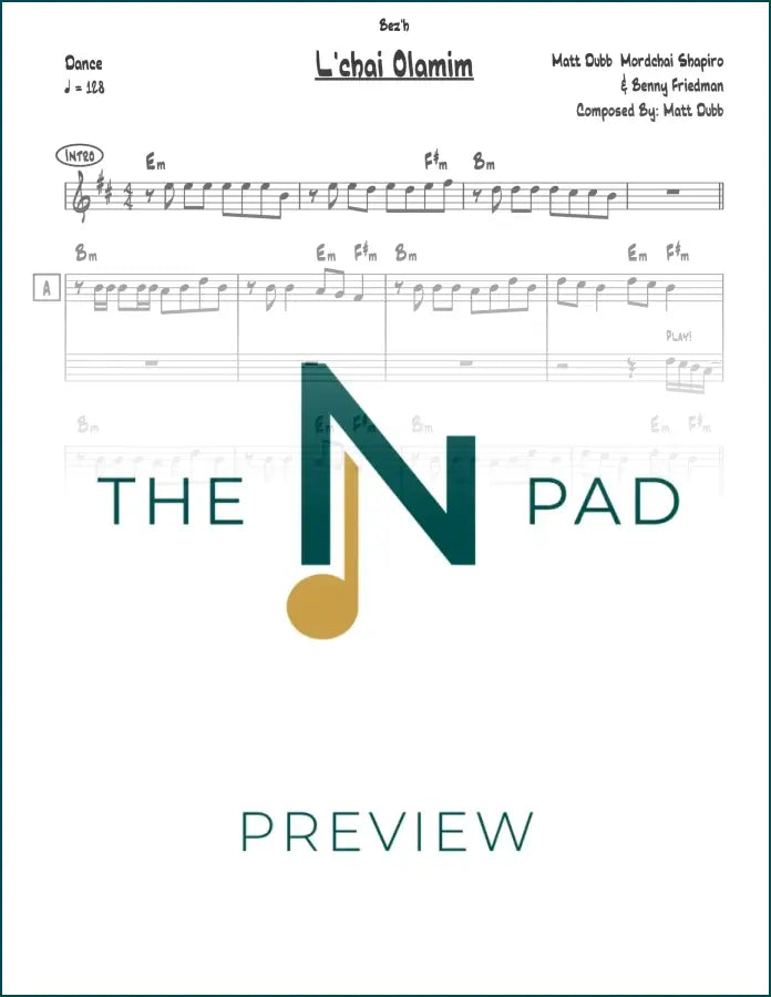 Sheet music for "L&