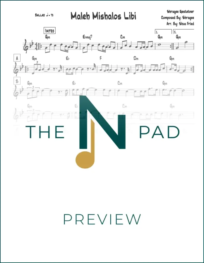 Sheet music for Maleh&